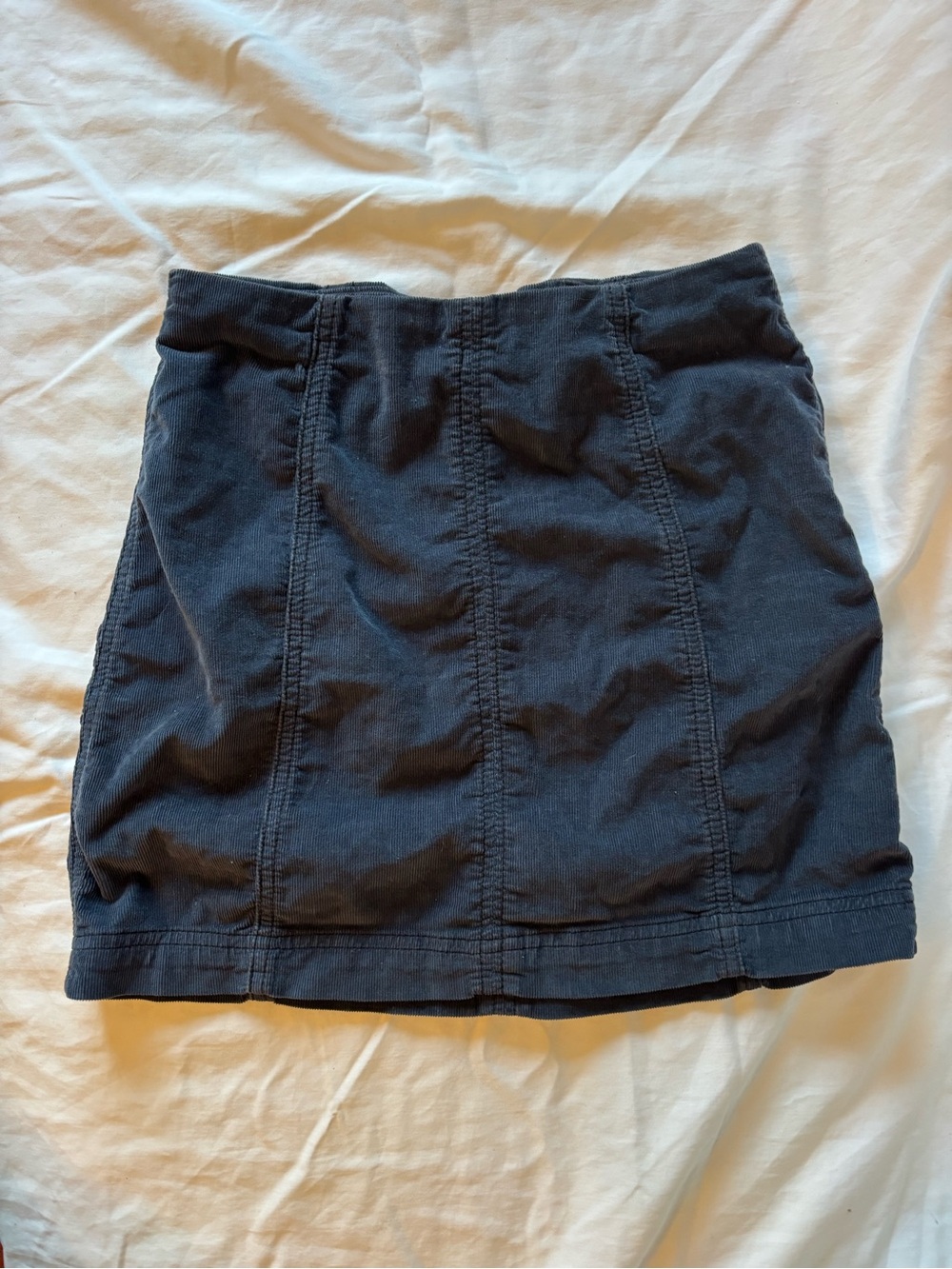 Free People Navy Blue Corduroy Mini Skirt